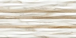 Настенная плитка Alma Ceramica TWU2550EPH14 Euphoria 24.9x50 белая / бежевая глянцевая / рельефная под мрамор / под дерево / полосы