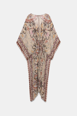 ZARA ПЛАТЬЕ-ТУНИКА С ПРИНТОМ — ZW COLLECTION, РАЗНОЦВЕТНЫЙ