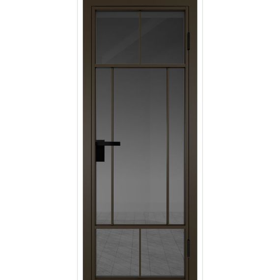Межкомнатная дверь алюминиевая Profil Doors 10AG деорэ остеклённая