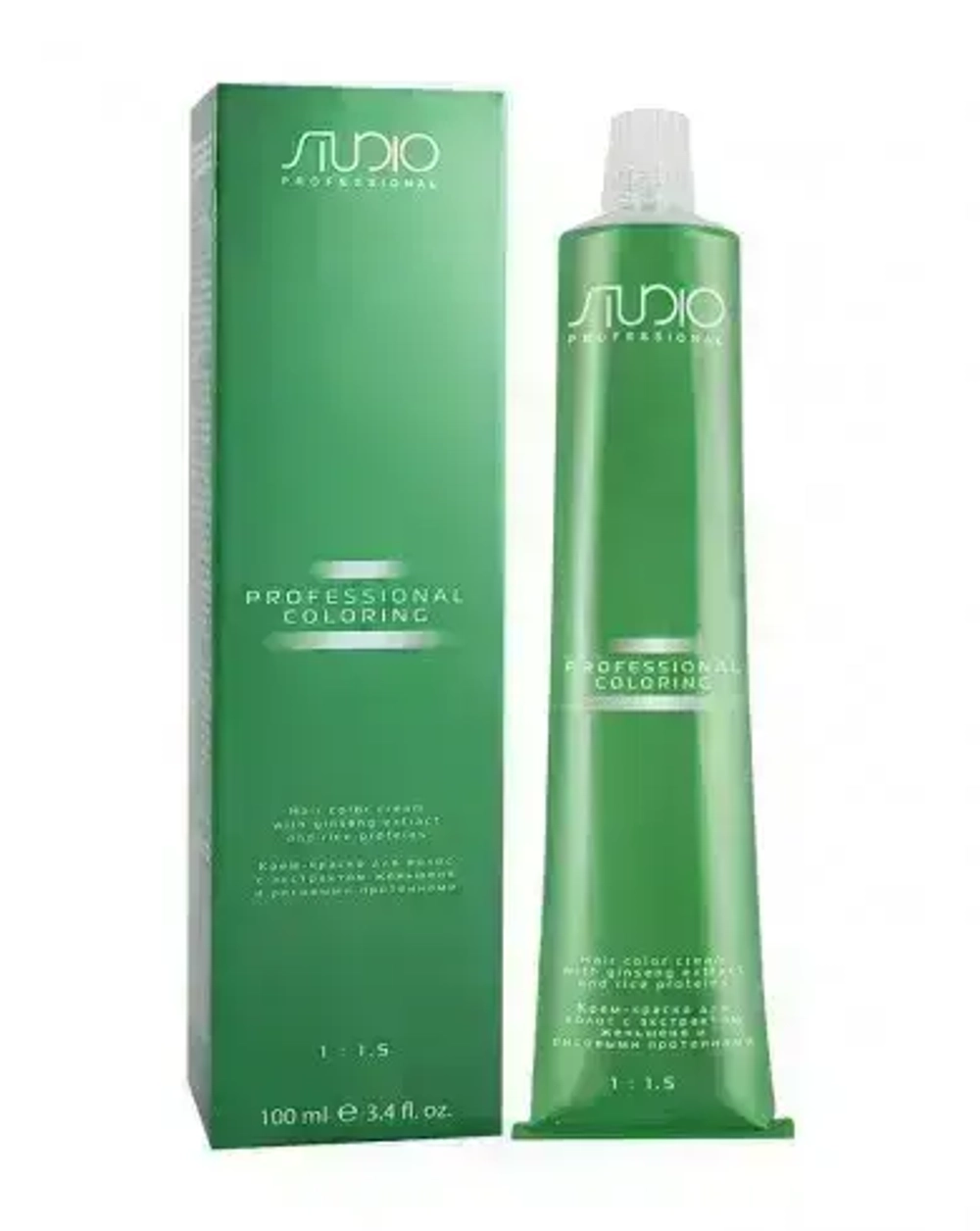 Studio Professional Крем-краска для волос с экстрактом женьшеня и рисовыми протеинами, 7.66 интенсивный красный блонд, 100 мл