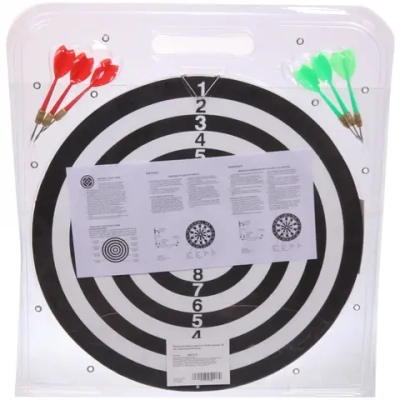 Набор для игры в дартс D-1501R: мишень 36 см, 6 дротиков (блистер)