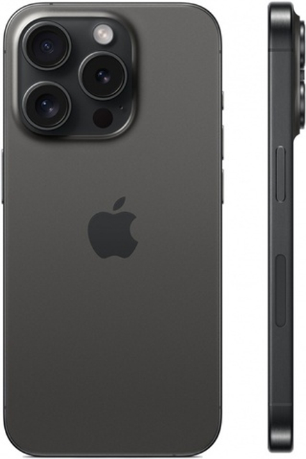 Смартфон Apple iPhone 15 Pro 128 ГБ, Dual: nano SIM + eSIM, Черный титан