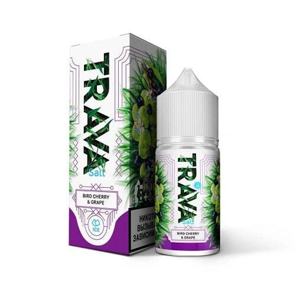 TRAVA - Bird Cherry Grape (5% nic)