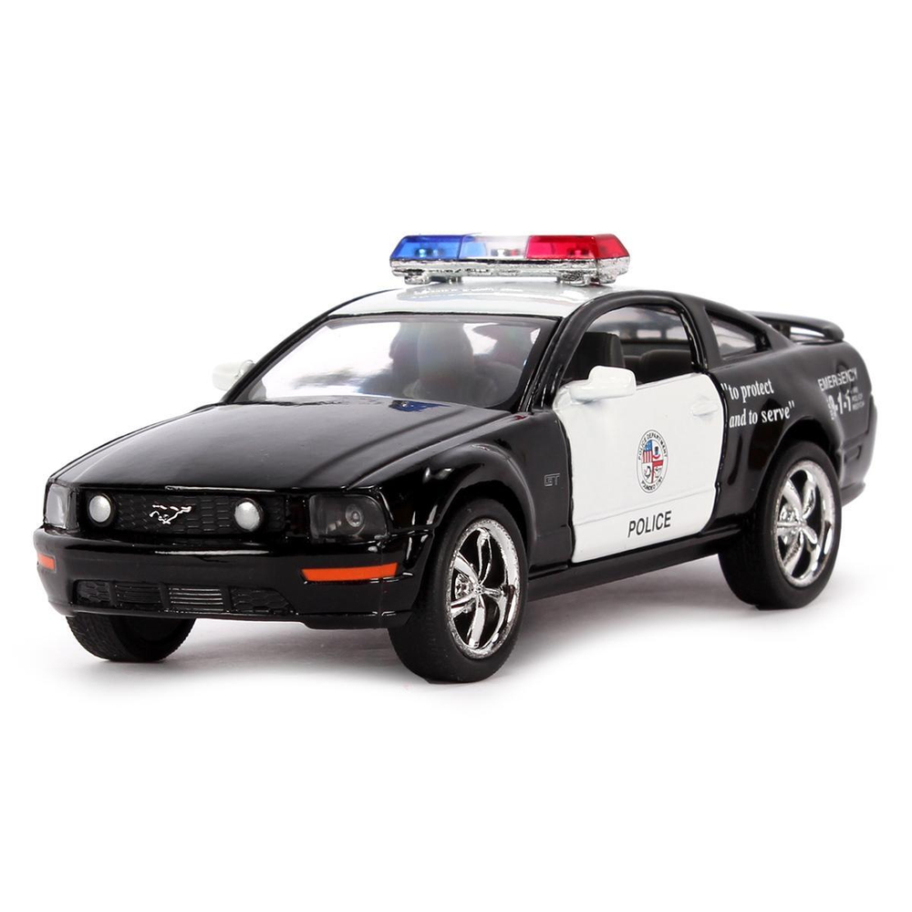 Модель ин. мет. "Ford Mustang GT Полиция" открыв. двери KT5091PD (Kinsmart)