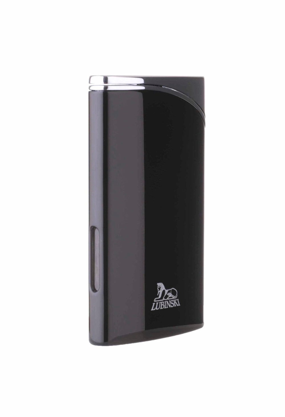 Зажигалка Lubinski "Гаэта", плоская, турбо, черный глянец
