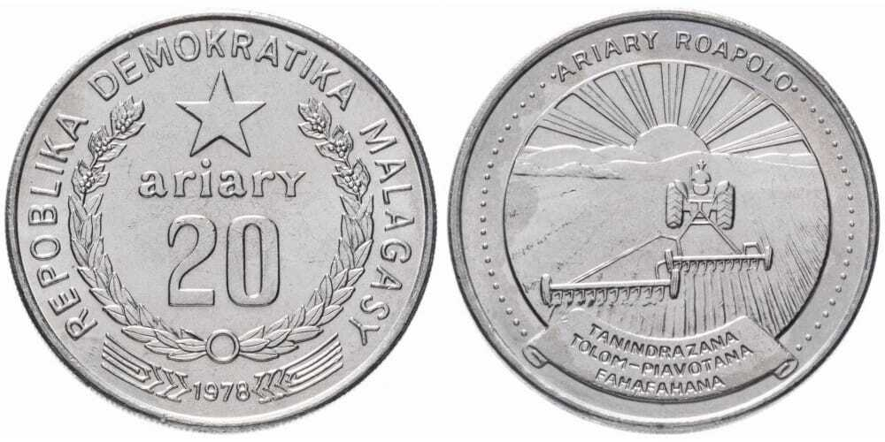 Мадагаскар 20 ариари, 1978 XF
