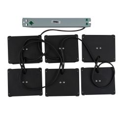 ULP-0808 42W-4000К IP40 GRILYATO OPAL BLACK KIT06 Светильники светодиодные потолочные встраиваемые. комплект из 6 штук. Белый свет 4000K. 4728Лм. Для ячеек 86x86мм. Корпус черный. В комплекте с и-п. ТМ Uniel