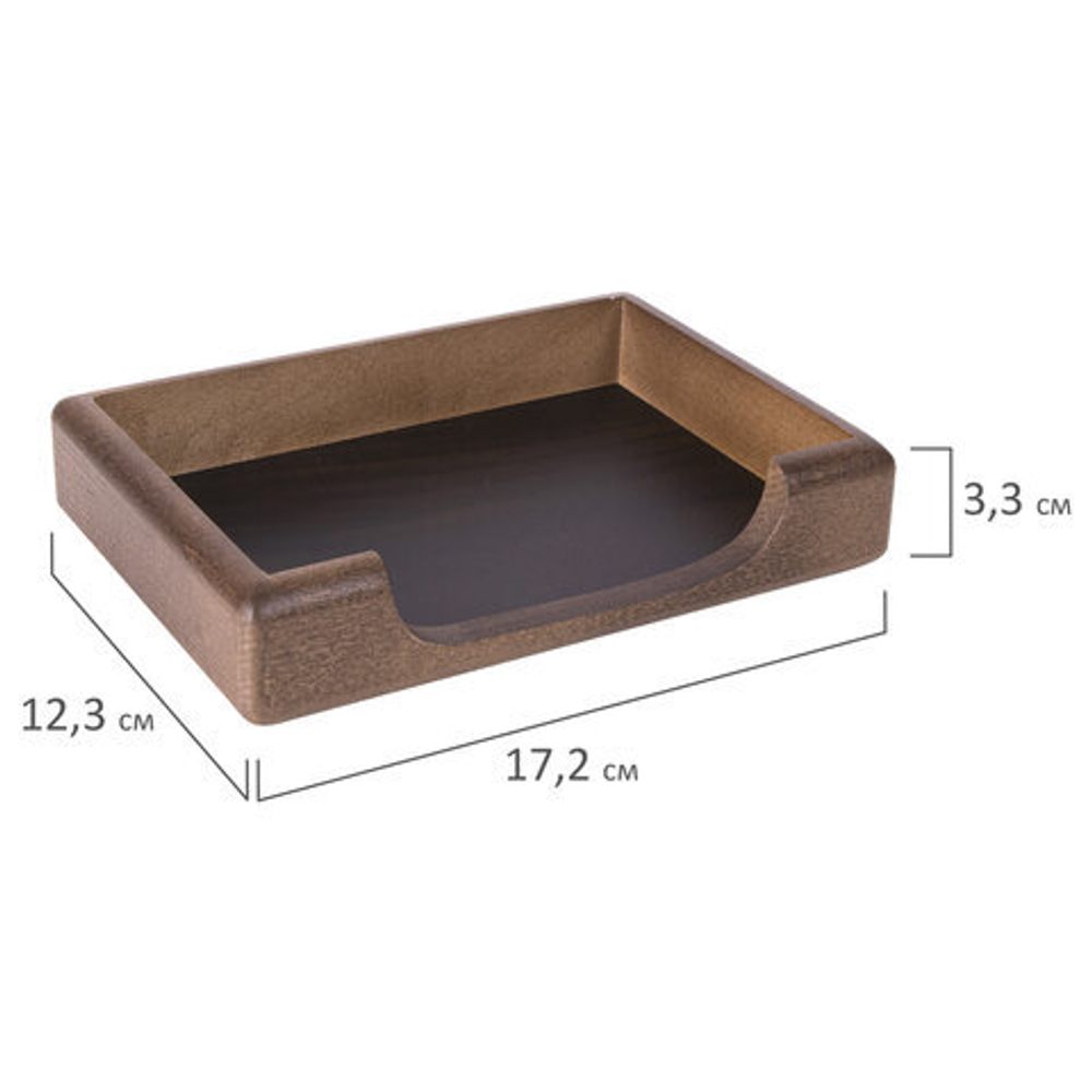 Набор настольный BESTAR "Charon" из массива дерева (бук), 7 предметов, цвет "орех", 236392