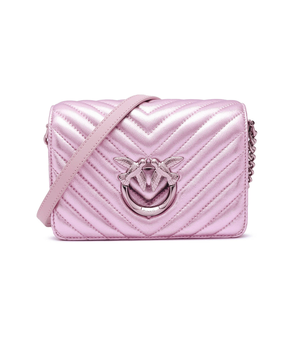 Кожаная сумка через плечо LOVE CLICK Pinko - лавандовый(100067 A1JE)