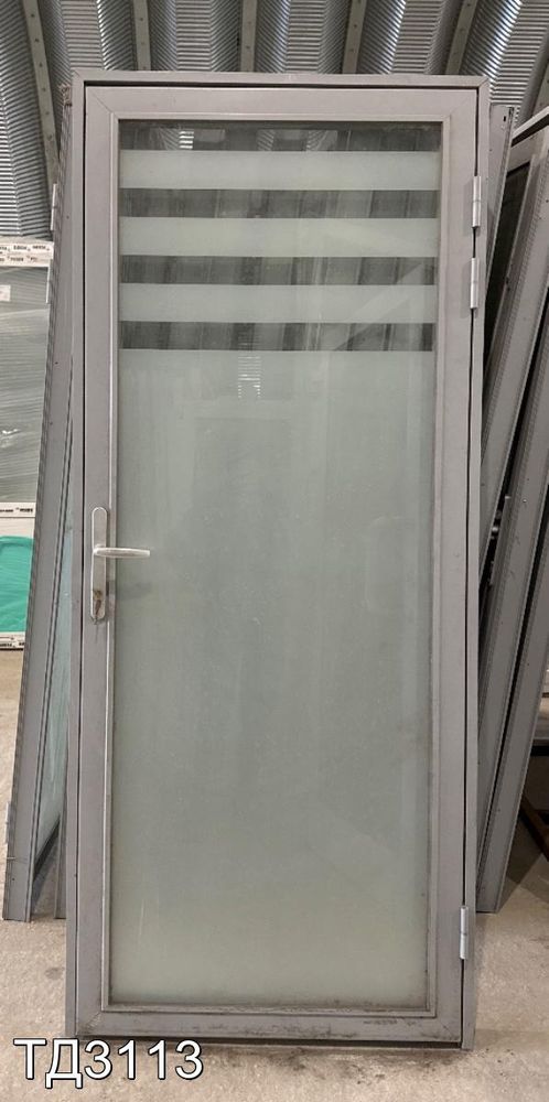 Дверь алюминиевая Б/У 2080(в) x 890(ш)