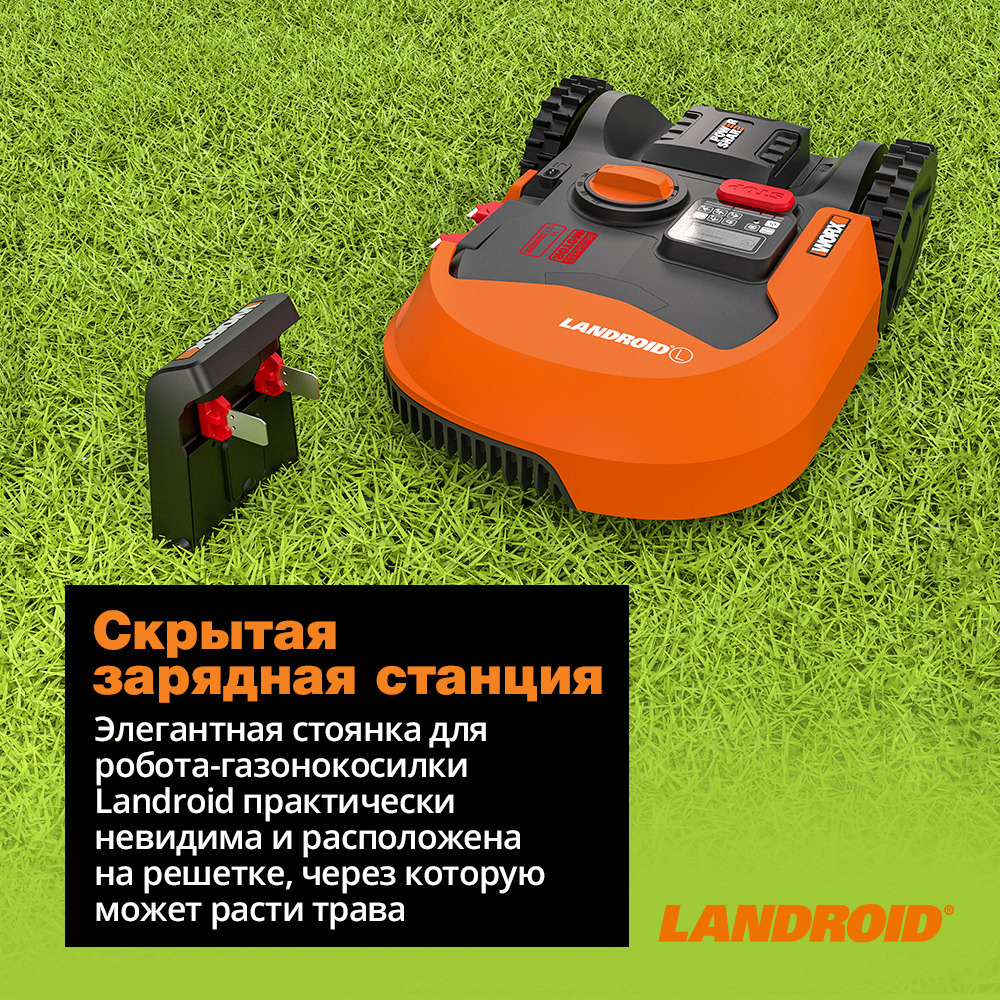 Роботизированная газонокосилка WORX WR155E Landroid L