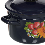 Кастрюля сталь, эмал, 3 л, с крыш, Керчь, 41715-123/6, в асс