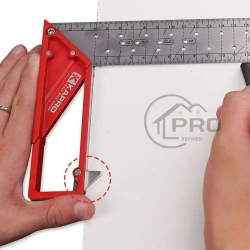 Kapro Линейка/угольник 400мм х 40мм, Металл