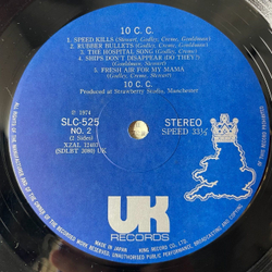 Винтажная виниловая пластинка LP 10cc Тен Си Си (Japan 1974) (No Obi) Speed Kills