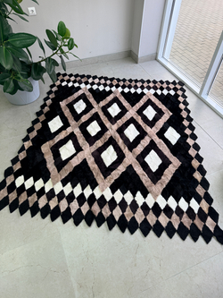 Покрывало меховое ковер из шкуры овчины