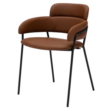 Стул Strike коричневая экокожа с черными ножками Уценка