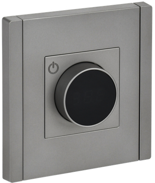 FORTE&PIANO Термостат электронный с индикацией FP552 сталь IEK