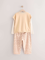 Комплект из трех предметов для девочки Next E54-940, Молочный, Кремовый