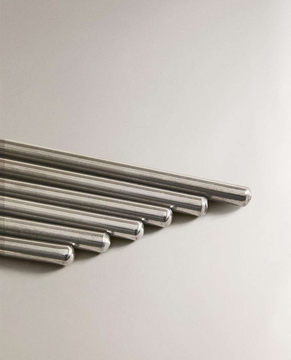 ZARA HOME НАБОР ЛОЖЕК ДЛЯ КОФЕ (6 ШТ.), СТАЛЬНОЙ СЕРЫЙ