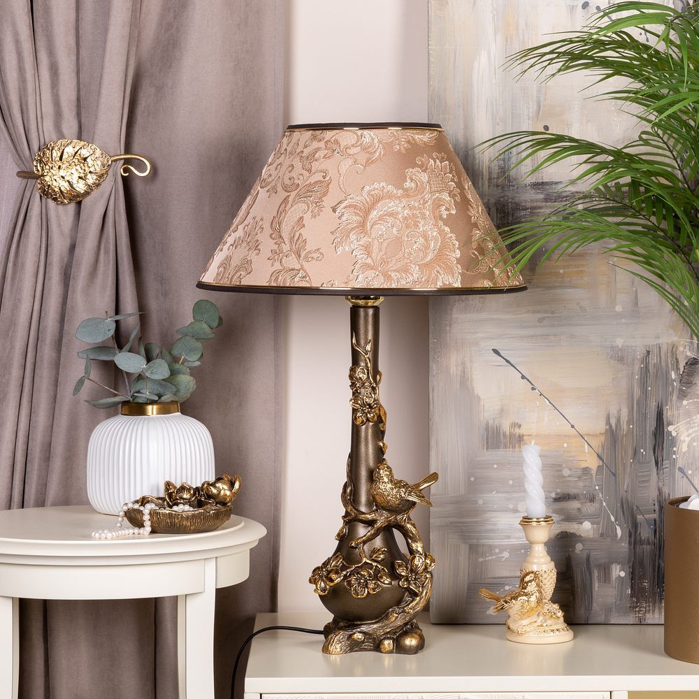 Настольная лампа Терра Бронза Каледония Мокко