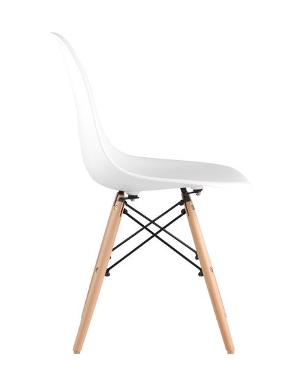 Стул Eames Style DSW белый (разборный каркас)