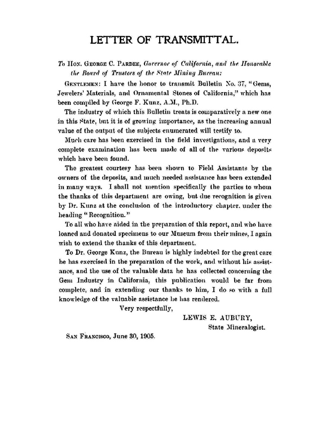 Gems, jewelers' materials and ornamental stones of California. Bulletin No.37 | George F. Kunz