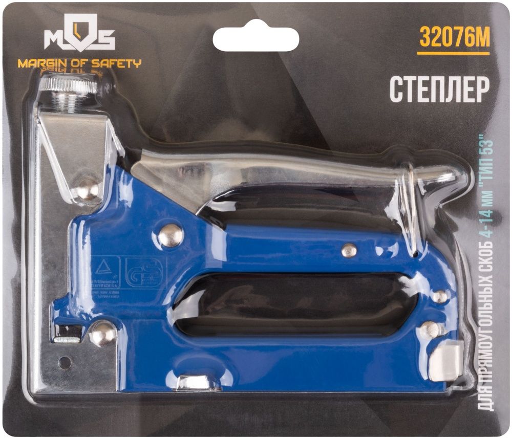 32076м Степлер для узких скоб "тип 53", металлический корпус 4-14мм