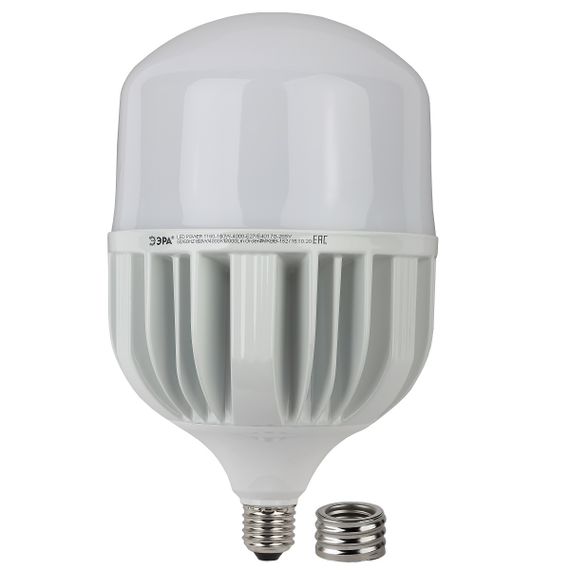 Лампа светодиодная сверхмощная ЭРА E27/E40 150W 4000K матовая LED POWER T160-150W-4000-E27/E40 Б0051795