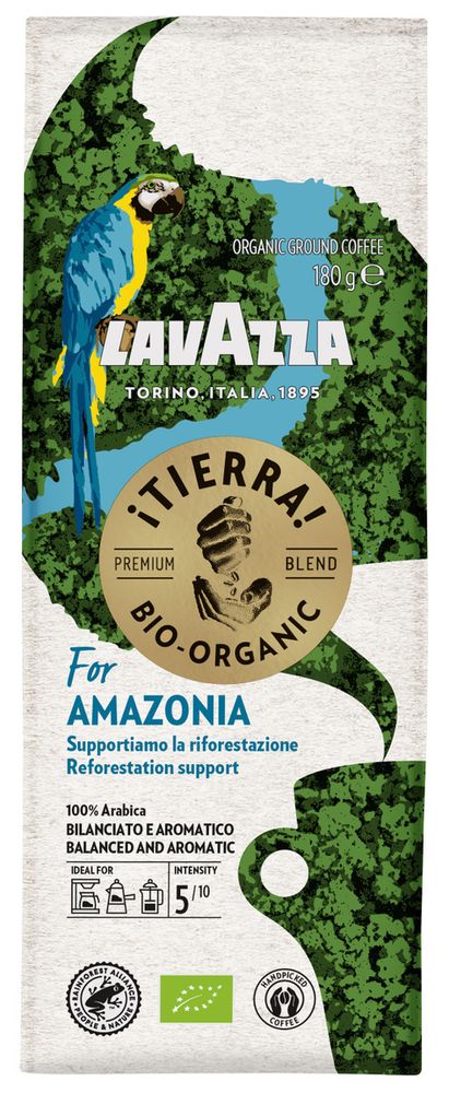 Кофе молотый Lavazza Tierra Bio-Organic For Amazonia, 180 г