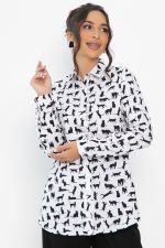 Рубашка Надель (белая/кошки) Б13844-16М LT Collection
