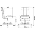 Кресло оператора Бюрократ CH-330M/BEIGE, ML CH, экокожа бежевый, без подлокотников, регулировка высоты сиденья