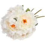 Искусственные цветы «Пионы» 28см букет 6 шт белые