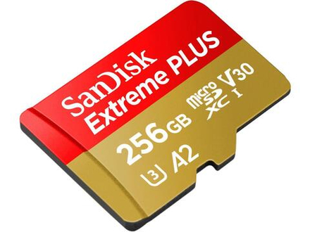 Карта памяти SanDisk Extreme microSDXC 256GB UHS-I U3 V30 A2, R/W 160/90 МБ/с