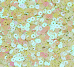 ПН002ДС3 Пайетки круглые плоские, цвет: лимонный непрозрачный (с перламутровым AB),  3 мм, 10 грамм