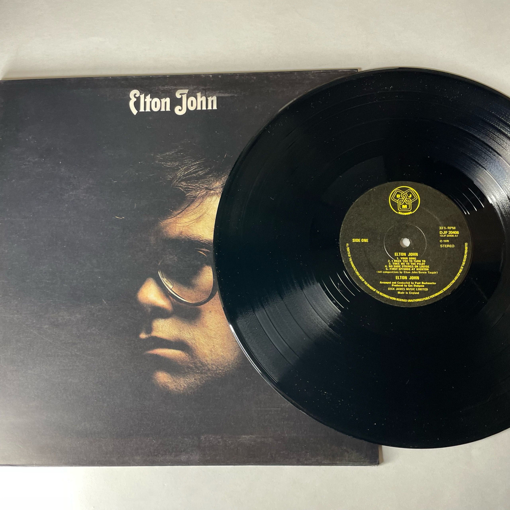 Винтажная виниловая пластинка LP Elton John Your Song (Англия 1973)