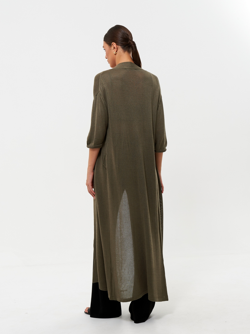 Кардиган MOREON с рукавом 3/4, хаки