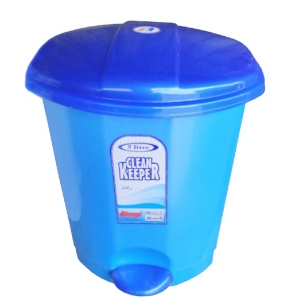 Мусорное ведро с педалью 5л с внутренним ведром цвет синий перламутр