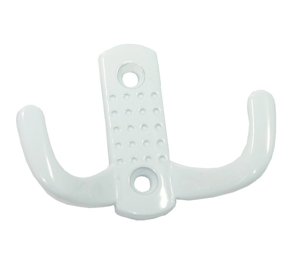 Вешалка-крючок №10 белый (100шт/уп)