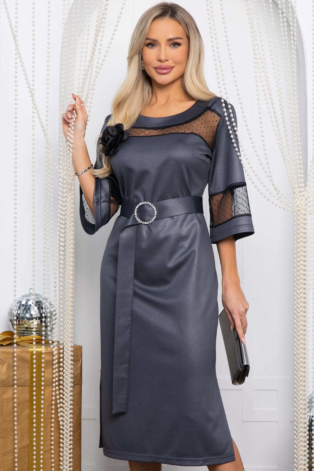 Платье вечернее Волшебный образ (графит) П14628-18М LT Collection