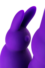 Вибратор с клиторальным стимулятором A-toys фиолетовый 18 см