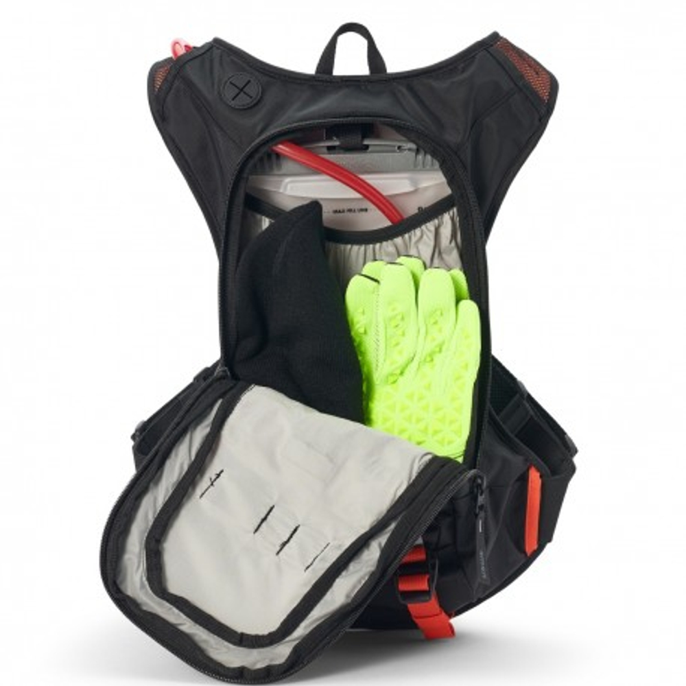 Рюкзак-гидропак USWE RAW 12L Hydration Pack (3L), Factory Orange, Race Fit (84-110)