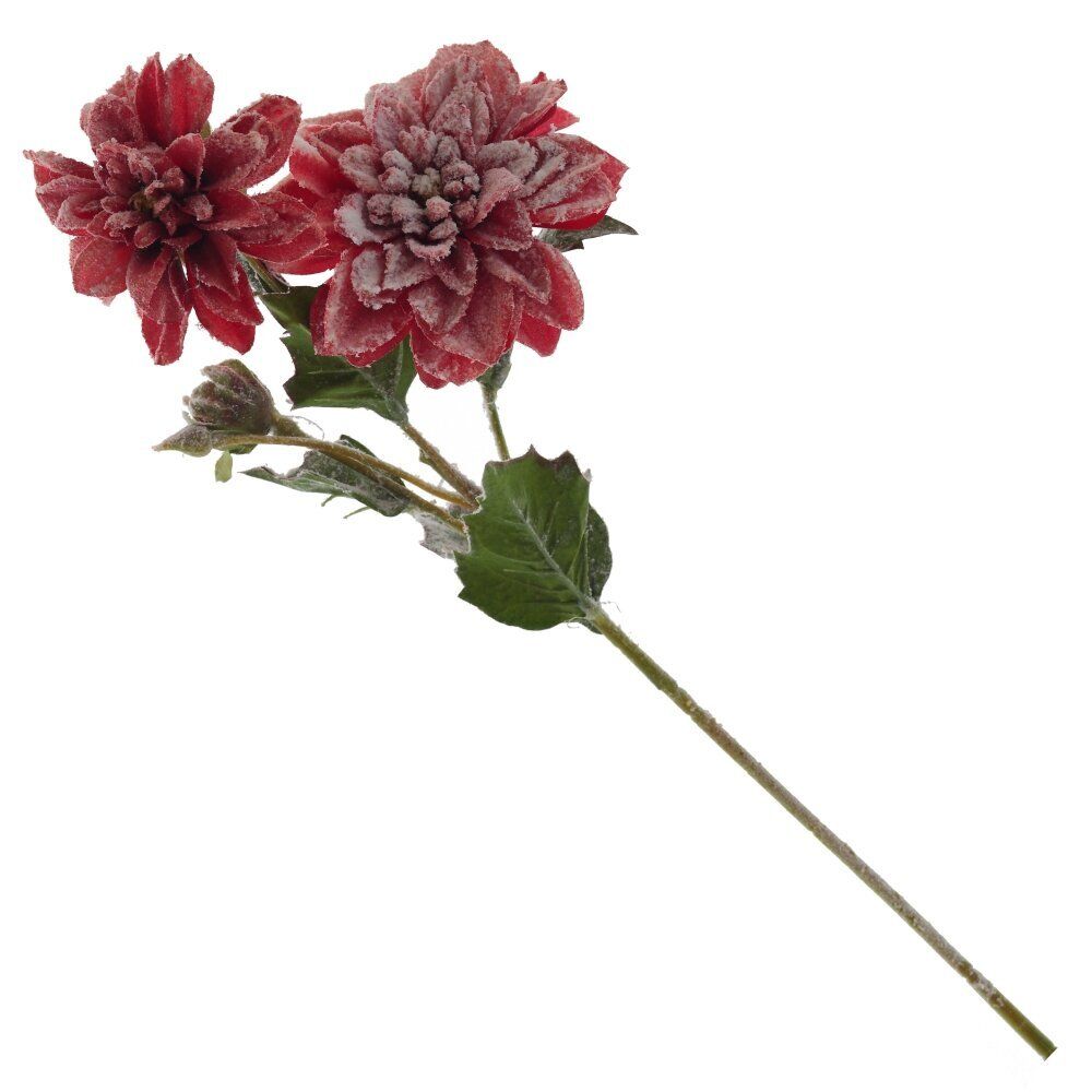 GAEM Цветок искусственный "Снежный георгин", L20 W10 H54 см