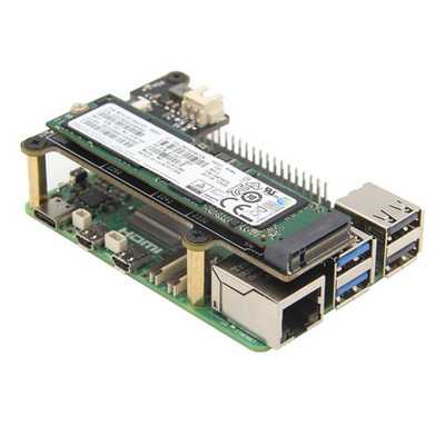 Верхний переходной адаптер x1001 для Raspberry pi 5 c Pcie на M.2 Key-M NVMe SSD