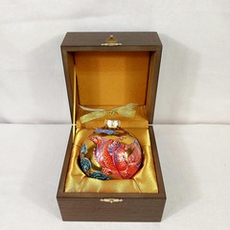 Елочный шар с росписью Палех "Дракон Горыныч" в футляре