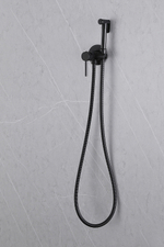 Гигиенический душ со смесителем Abber Wasser Kreis AF8125B Черный матовый