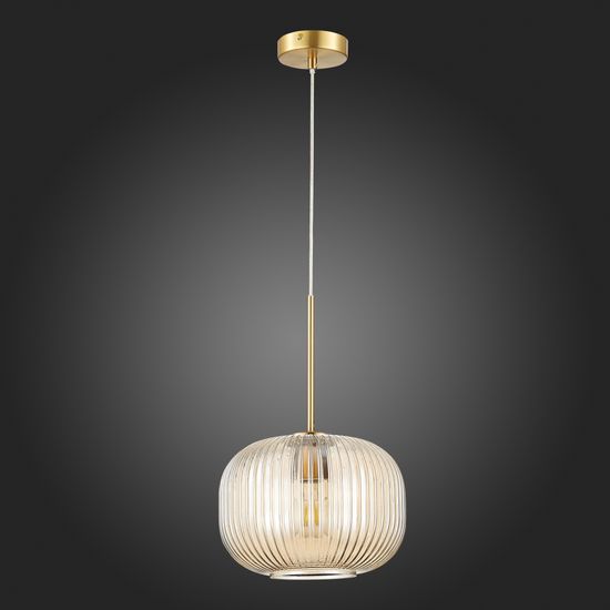 SL1154.313.01 Подвес ST-Luce Латунь/Коньячный E27 1*60W GRAN