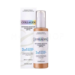 Enough Collagen Whitening Moisture Foundation тональный крем с коллагеном 3 в 1 для сияния кожи SPF 15, 21 тон