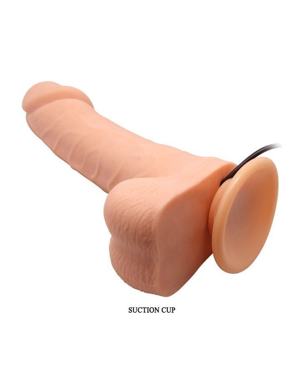 Телесный вибромассажер-ротатор Ken - 20 см. (Цвет: телесный)