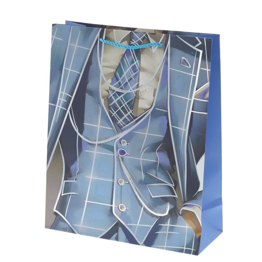 GAEM Пакет подарочный M (бумага 210г/м2, блок микс 12шт), L26 W10 H32 см, 4в.