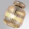 5042/1A PENDANT ODL24 445 античн.бронза/янтарный/металл/стекло/эко.кожа Подвес E27 1*60W JUGI